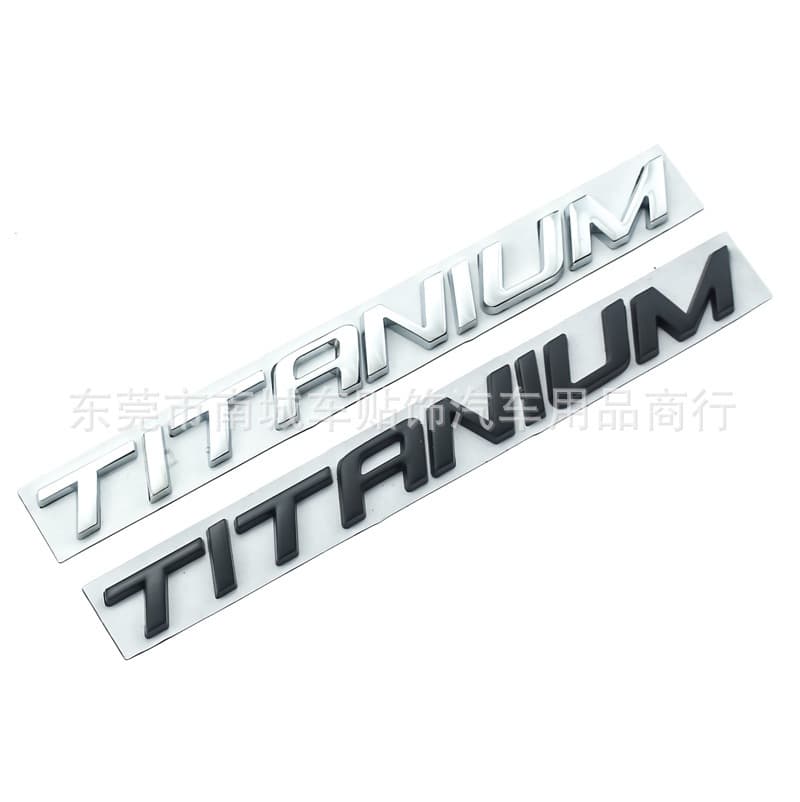 Suitable for the new Sharp World Explorer TITANIUM metal car stickers upgraded version with high tail logo letter logo