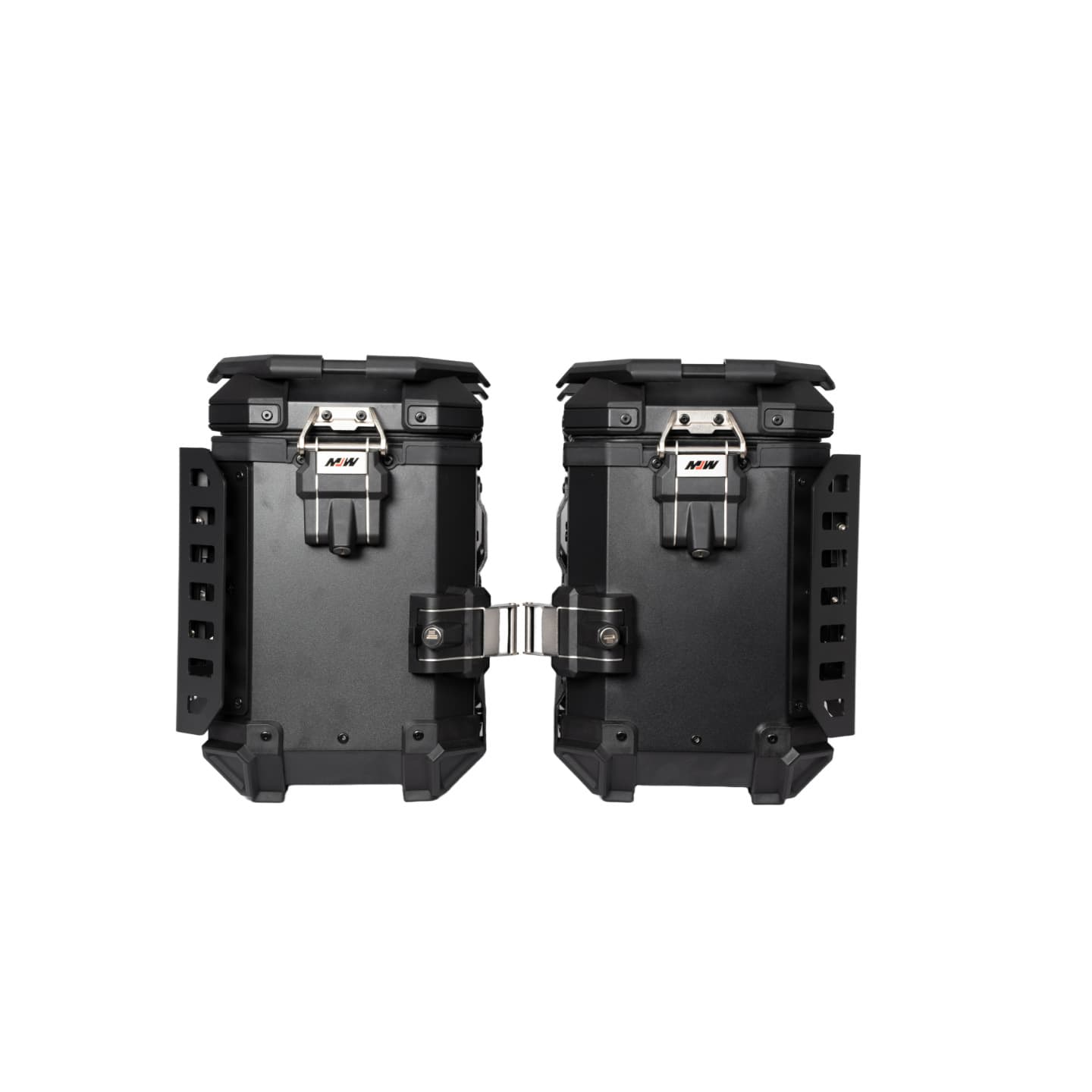 38L BM Lock Multi-Functional Armor Black Aluminum Alloy Three-Box Motorcycle Tail Box and Side Box for Scooters and Electric Vehicle Storage