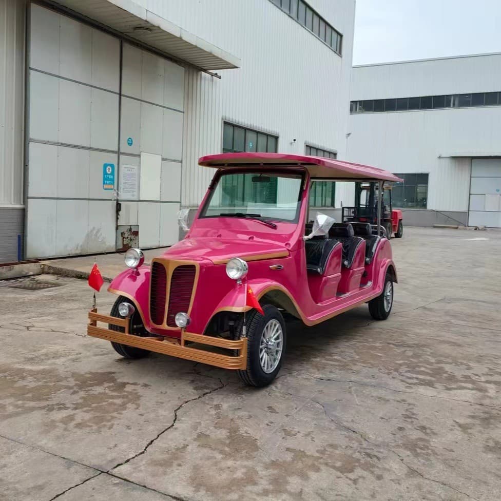 Zhangzhou Electric Vintage Car 12-Seat Vintage Car Eco-Park Leisure Farm Vintage Sightseeing Car