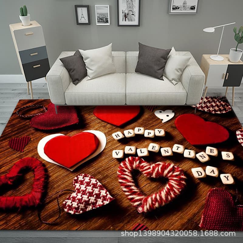 Living room carpet, modern and simple Nordic style, light luxury coffee table blanket, bedroom bedside, festive home washable non-slip floor mat