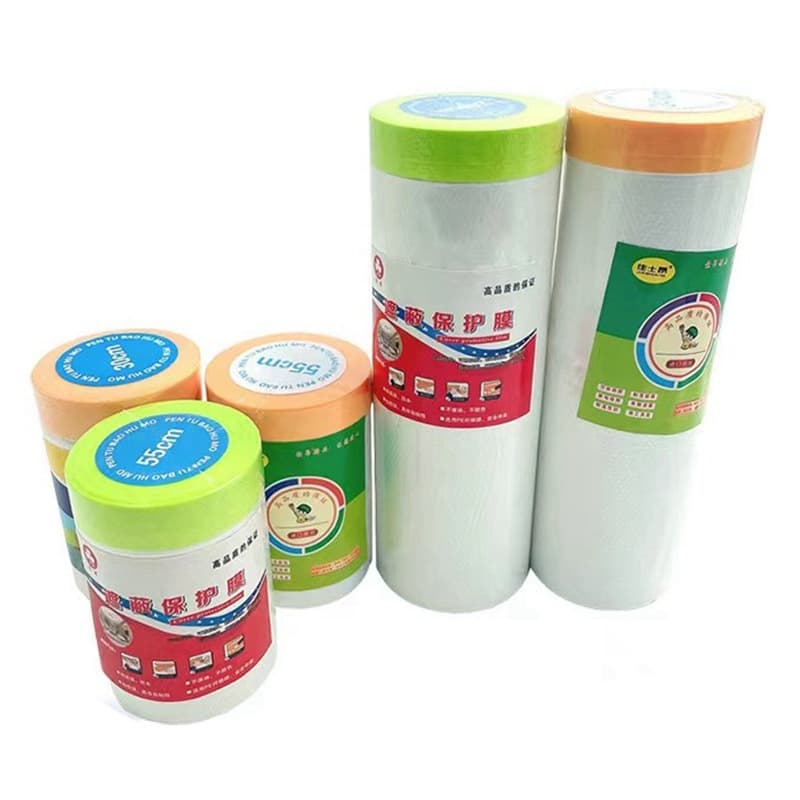 Self-Adhesive Paint Masking Film Furniture Dust Protection Car Renovation Diatom Mud Washi Tape and Paper Spray Protection Film