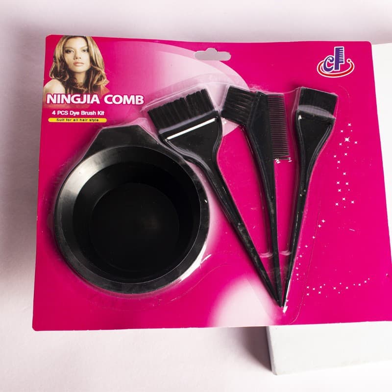 Cross-border Hot Selling Hair Dye Tools Salon DIY Hair Dye Bowl Hair Treatment Tool 4-Piece Set