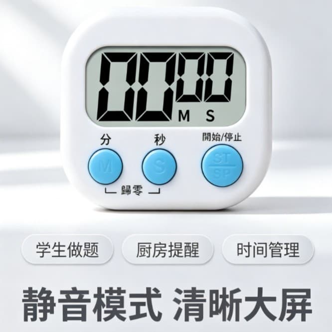 Timer for Commercial Restaurants, Student Self-Discipline Time Management, Simple Timer Alarm