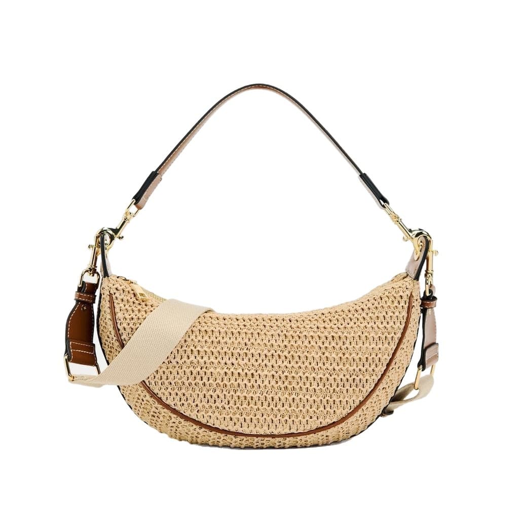 Cross-border 2025 Spring/Summer New Woven Women's Bag Casual Handbag Portable Crossbody Bag Large Capacity Fashionable Shoulder Bag