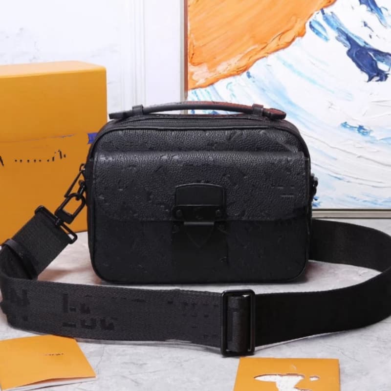 Genuine Leather Men's Messenger Bag Versatile Crossbody Shoulder Bag Casual Trendy Cowhide Men's Bag Crossbody Bag