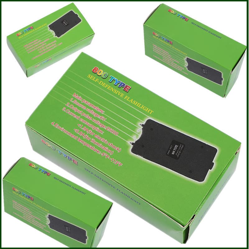Cross-border Self-defense 800 Flashlight, Mini High-luminosity Flashlight Stick with Box, Manufacturer Wholesale Anti-riot