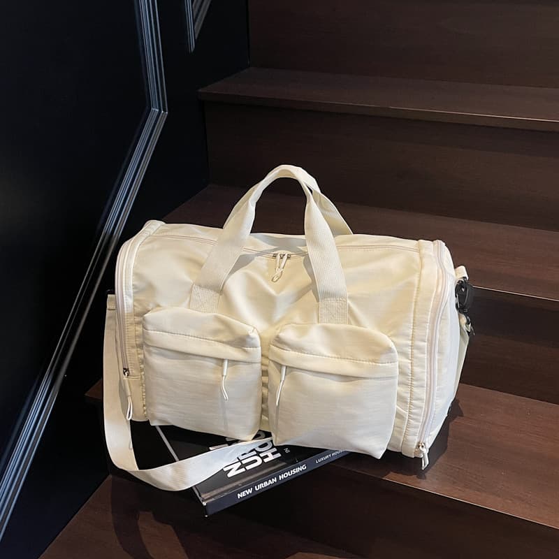Dry-Wet Separation Lightweight Handheld Travel Bag for Women Large Capacity Multi-Pocket Storage Luggage Bag Yoga Sports Fitness Bag
