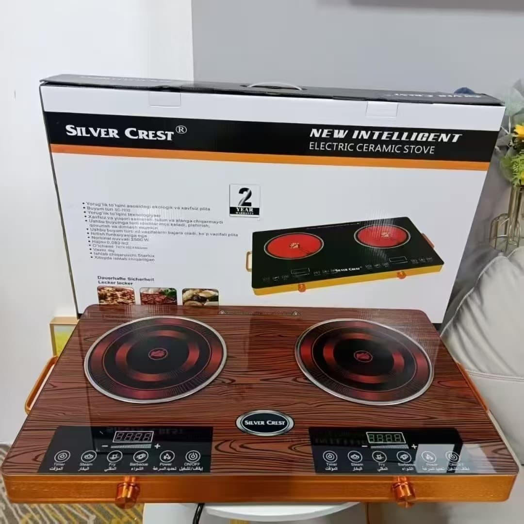 High-Power Multifunctional Electric Ceramic Cooktop, Induction Cooker for All Cookware, Small Electric Stove, 3500W, Home Use