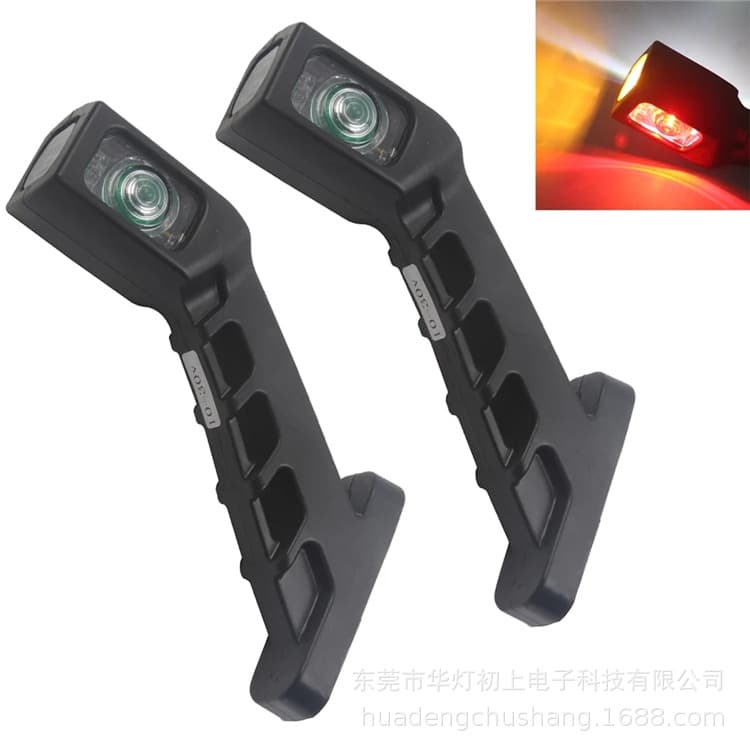 Cross-border Supply 12V-30V 4LED Truck Arm Light Waist Light Signal Light Trailer Marker Light Corner Light Turn Signal