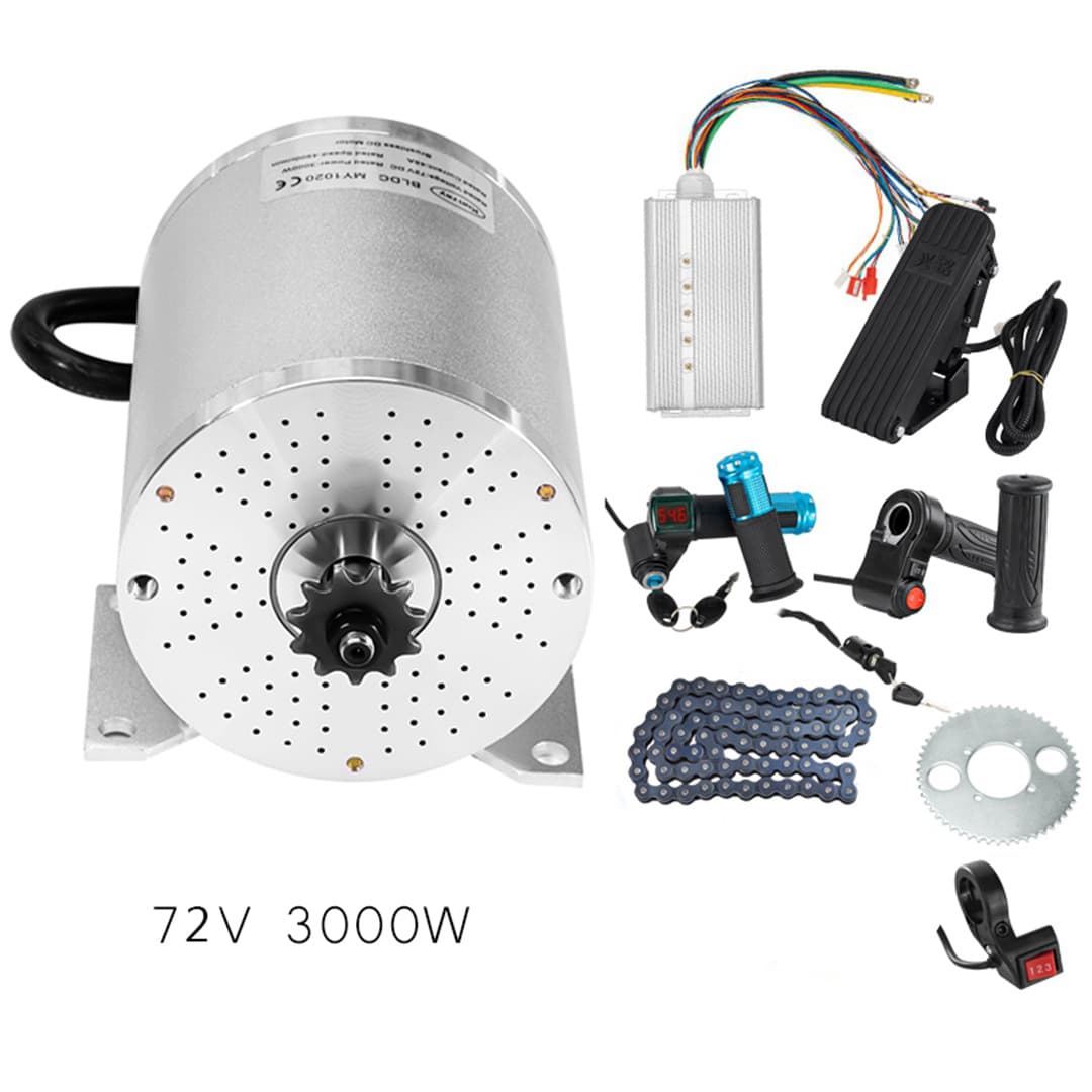 MY1020 DC Motor 1000W 2000W 3000W brushless motor kart motor controller