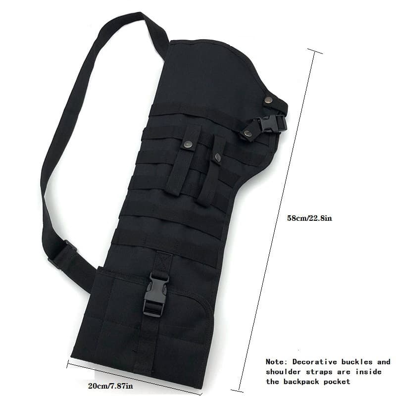 Cross-border Bestseller Tactical Shoulder Hunting Knife Bag, Outdoor Multi-functional Portable Handheld Shotgun/ Rifle Scabbard