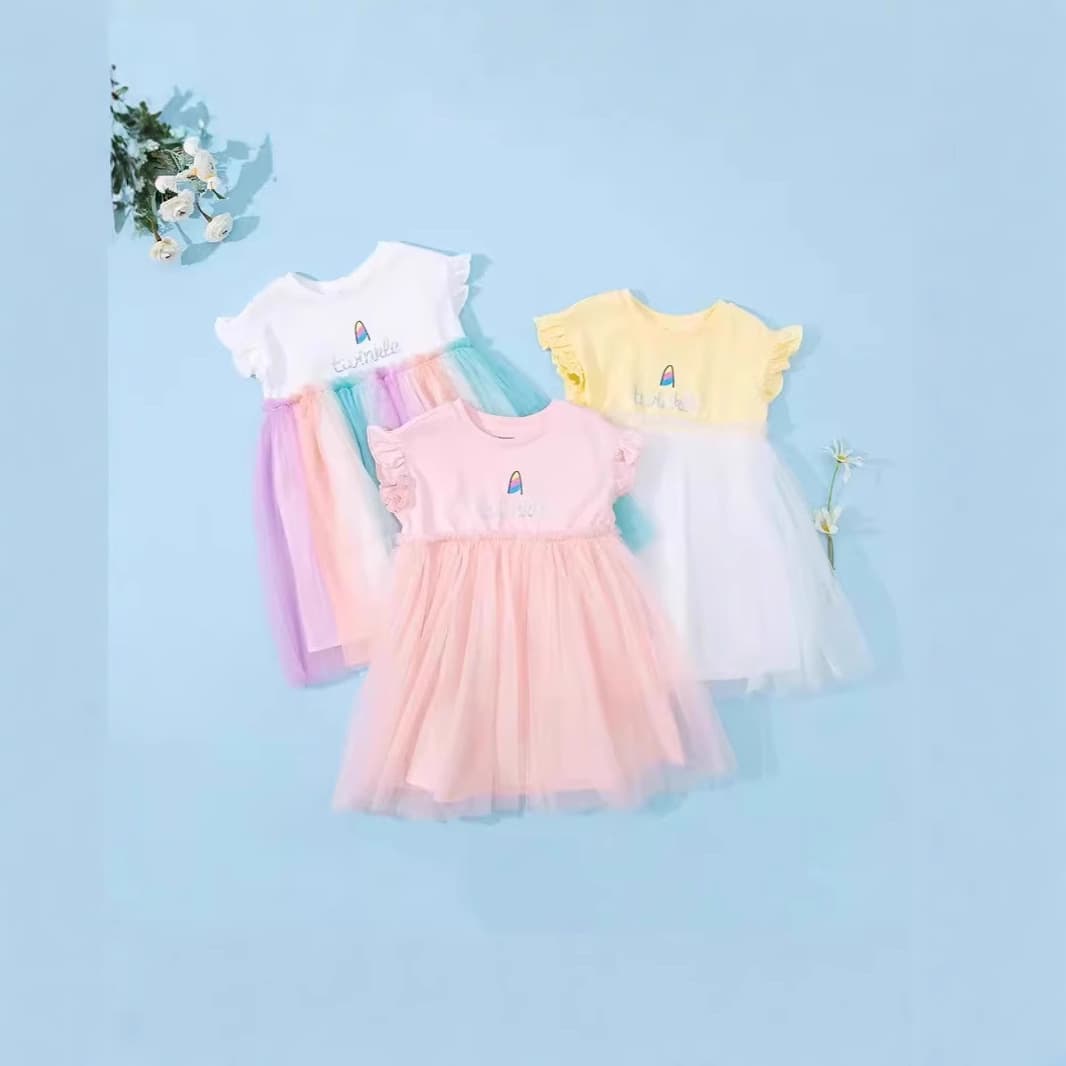 Kids Clothing, Girls Dresses, Children's Skirts, Summer Dresses, Princess Dresses, Baby Rainbow Mesh Fairy Skirts