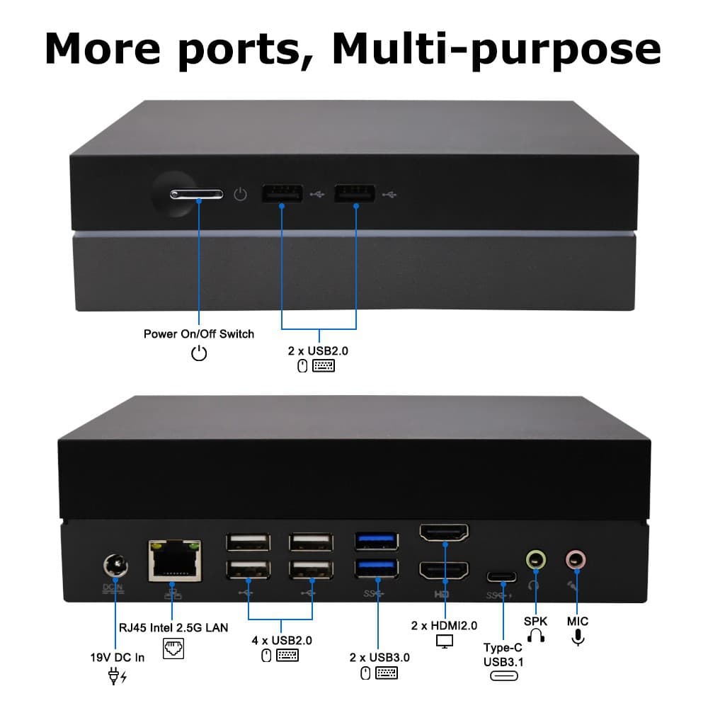 I9 12900H Mini Host 4G Single Display i712700H Single Display All-in-One Mini Mini PC