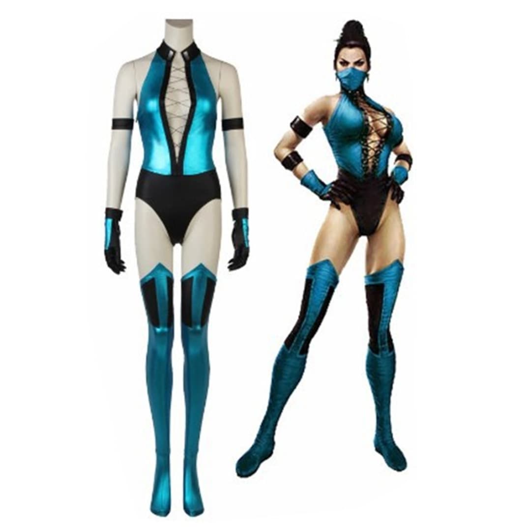 Mortal Kombat Kitana Jita Cos Costume Halloween Cosplay Costume