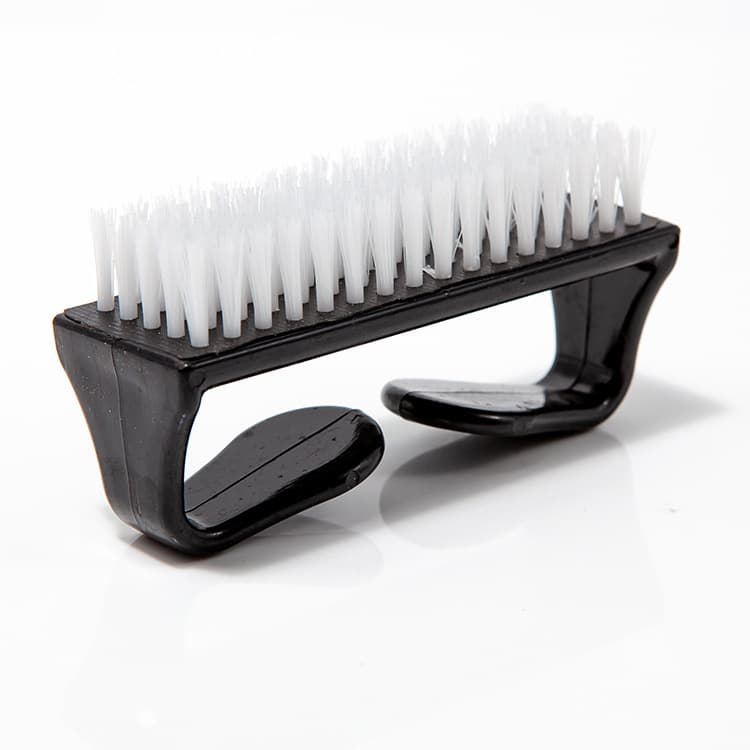 Best-selling Cross-border Large Horn-shaped Brush Nail Gap Cleaning Goat Horn Dust Brush Plastic Nail Brush Factory Wholesale