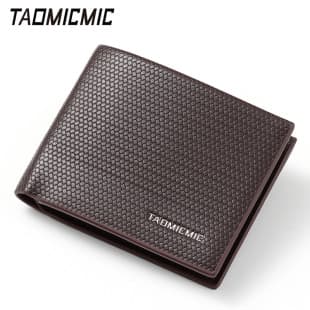 Cross-Border Woven PU Leather Short Men's Wallet Multi-Function Coin Purse with Card Slots and Zipper Pocket