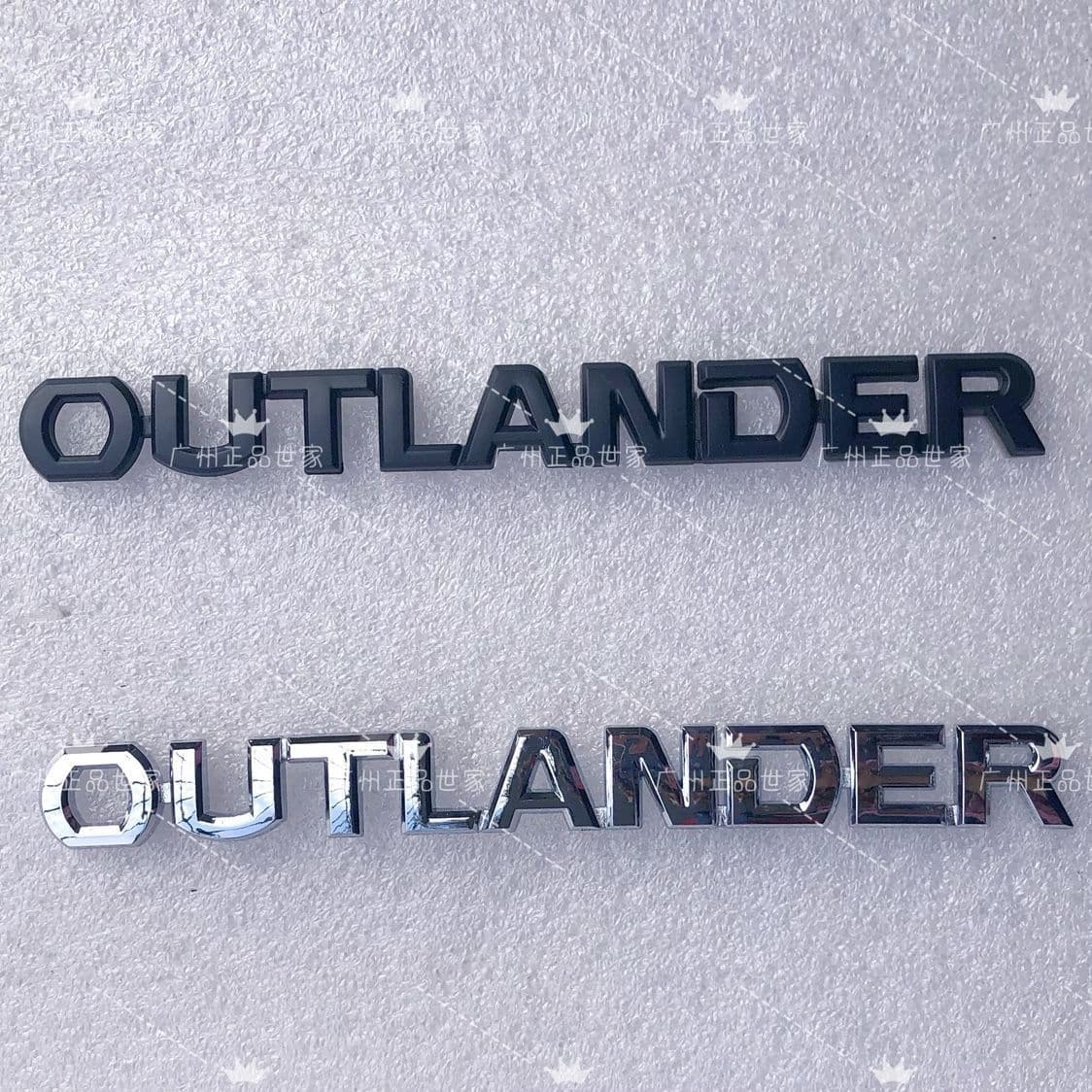 OUTLANDER is suitable for Mitsubishi Outlander car tail badges, 3D letter stickers, modified body badges