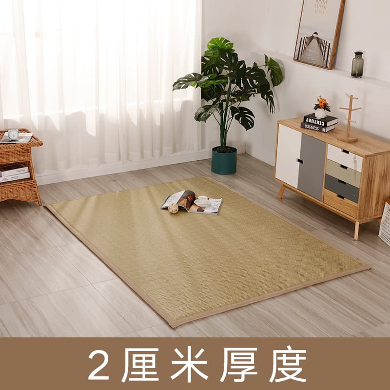 Natural Palm Edging 2cm Rattan Mat Thickened Tatami Summer Cooling Mat Bathing Hot Spring Hotel Club Floor Mat