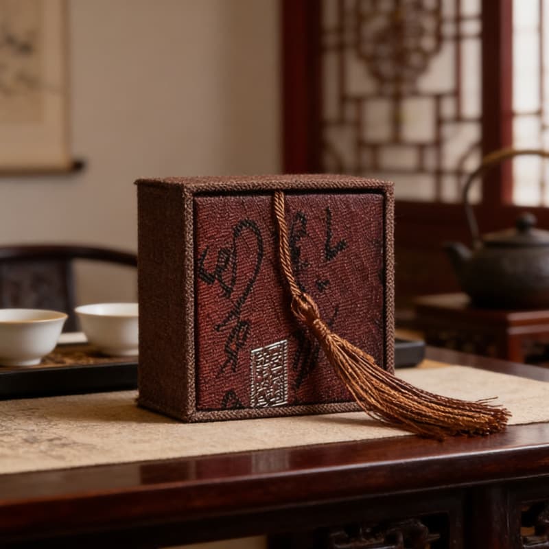 Vintage High-End Tassel Gift Box Ring Box Necklace Bracelet Pendant Box Buddhist Beads Bracelet Jewelry Packaging Box