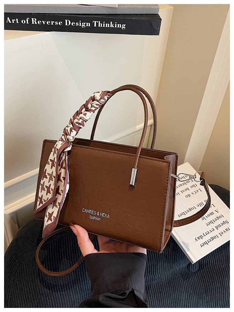 Textured Crossbody Bag 2026 New Fashion Women's Bag Simple Trendy Versatile Scarf Kelly Bag High-Quality Shoulder Bag