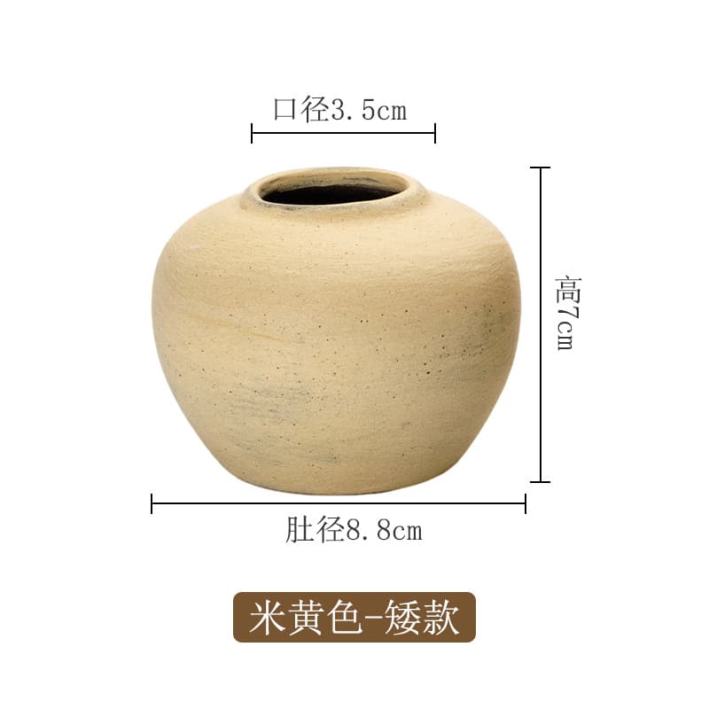 Cross-Border Best-Selling Ceramic Vase Set of 3, Simple Pottery Vases for Dried Flowers, Fresh Flowers, Hydroponics, Living Room Decoration