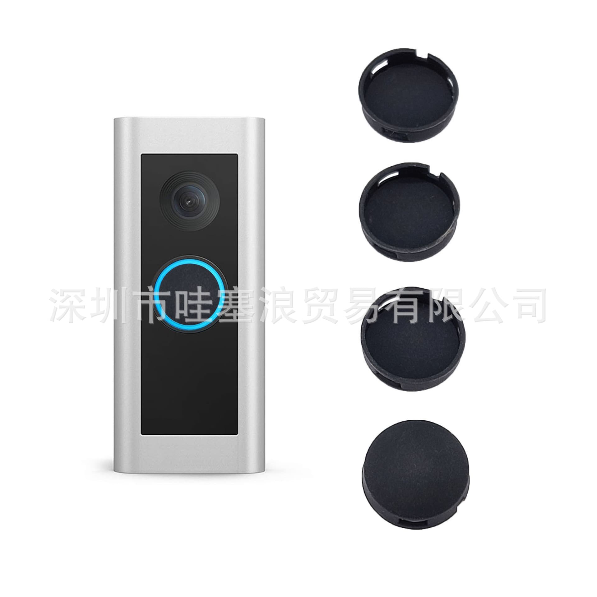 Cross-border doorbell button replacement, professional doorbell button replacement with 4 buttons, compatible with all doorbells.