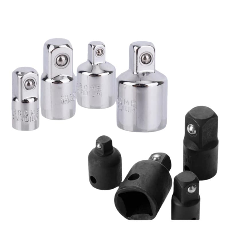Air Gun Pneumatic Socket, Wrench Adapter Reduction Square to Square Conversion Joint, 1/2 to 3/8 Small to Medium, Large to Medium