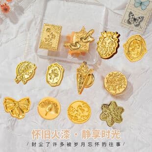 Embossed Wax Seal Stamp Heads Wholesale Universal Shaped Wax Seal Accessories Many Styles Factory Direct