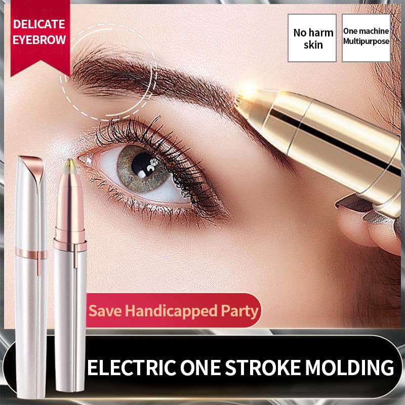 Electric Eyebrow Pencil Razor, Brow Trimming Tool for Women, Automatic Scraper, Beauty Groomer, Charging Hair Removal Device