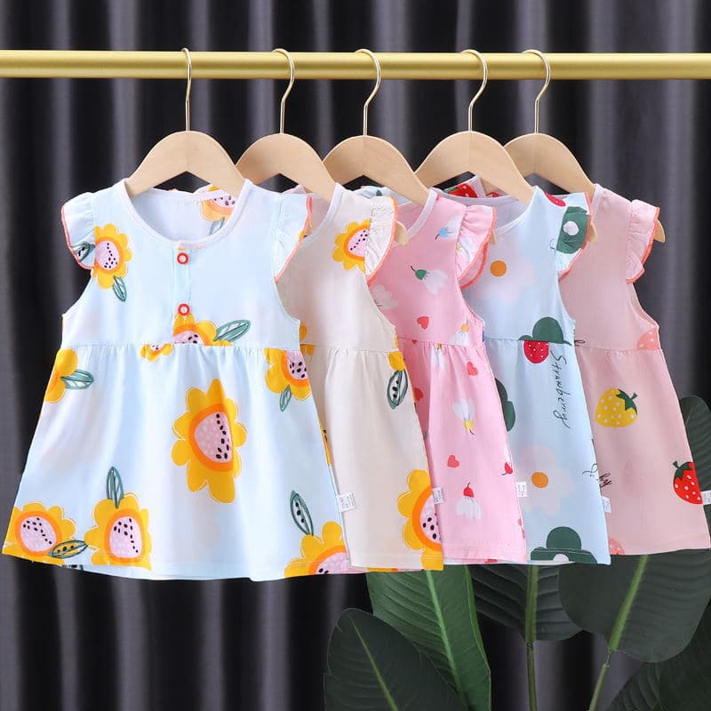 Baby Girl Summer Dress Thin Cotton Gauze Dress Toddler Princess Dress for Little Girls