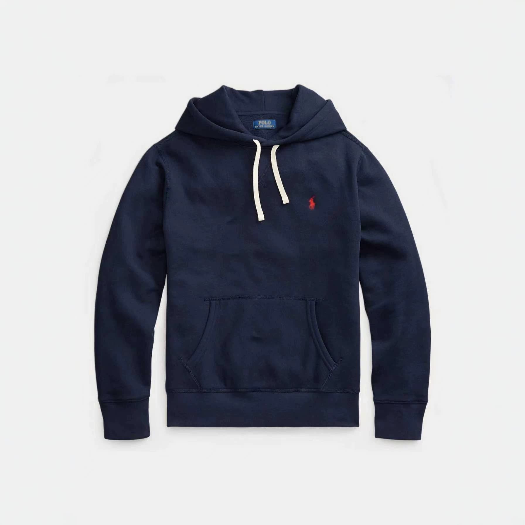 Cross-border RL Men's Hooded Sweatshirt Pure Cotton Embroidered Pony Logo Pullover Casual Long-Sleeve Sports Jacket Spring/Autumn Style