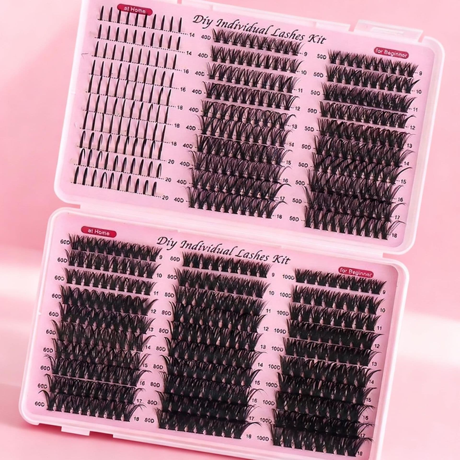 Cross-border Eyelash Book SPIKE Pointed Style 30D 40D 50D Mixed Single Clusters, Natural Volume, 600 Clusters
