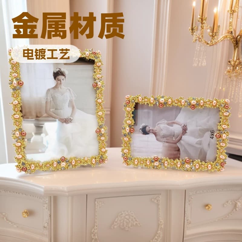 Factory Wholesale Photo Frame Tabletop Display Modern Minimalist Creative Frame Wedding Memorial Frame