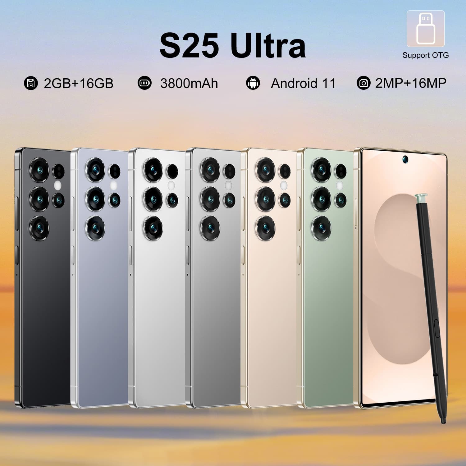 2025 Cross-Border Smartphone S25 Ultra 6.6-Inch Smartphone 6+128GB Android Manufacturer Wholesale Cost-Effective Phone