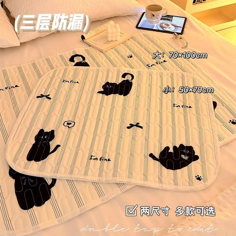 Menstrual Pad for Bed Anti-Slip Sleeping Mat for Women Girls Dormitory Leak-Proof