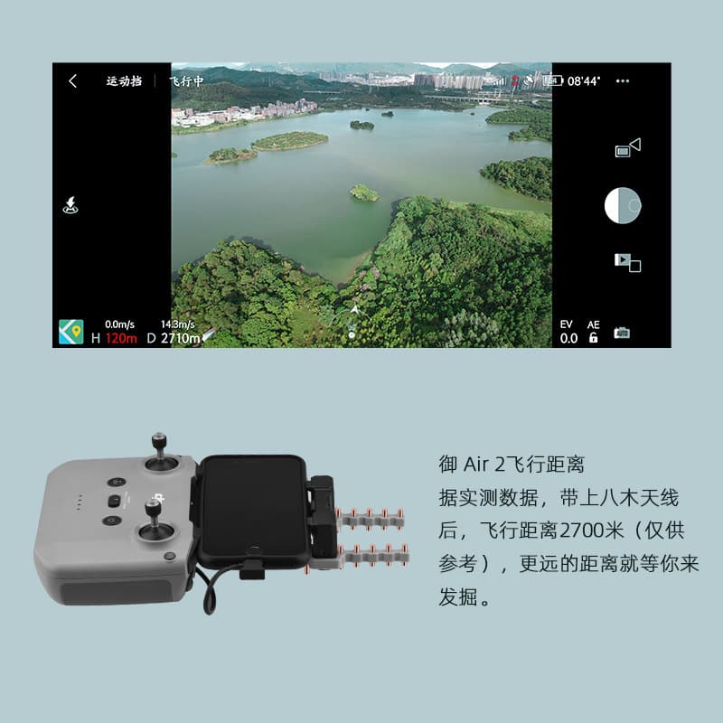 BRDRC Yagi Antenna Range Extender Accessory for DJI Mavic 3/Air 3/Neo Remote Controller, Compatible with Mini 3/4 Pro