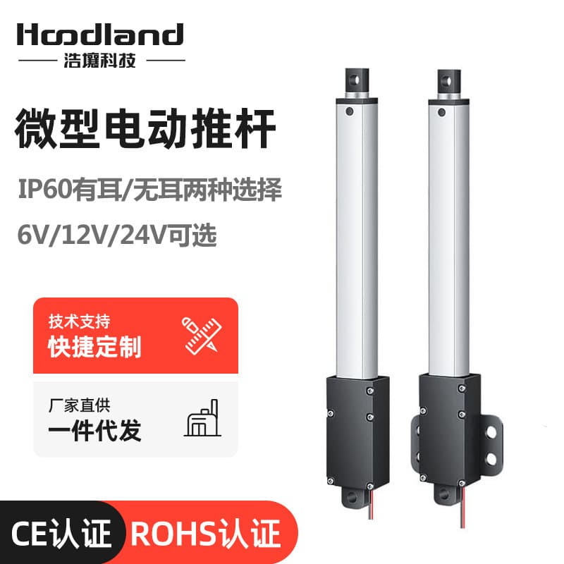 Mini Electric Actuator Telescopic Rod 12V Micro DC Reciprocating Motor Linear 100mm Stroke Lift Rod