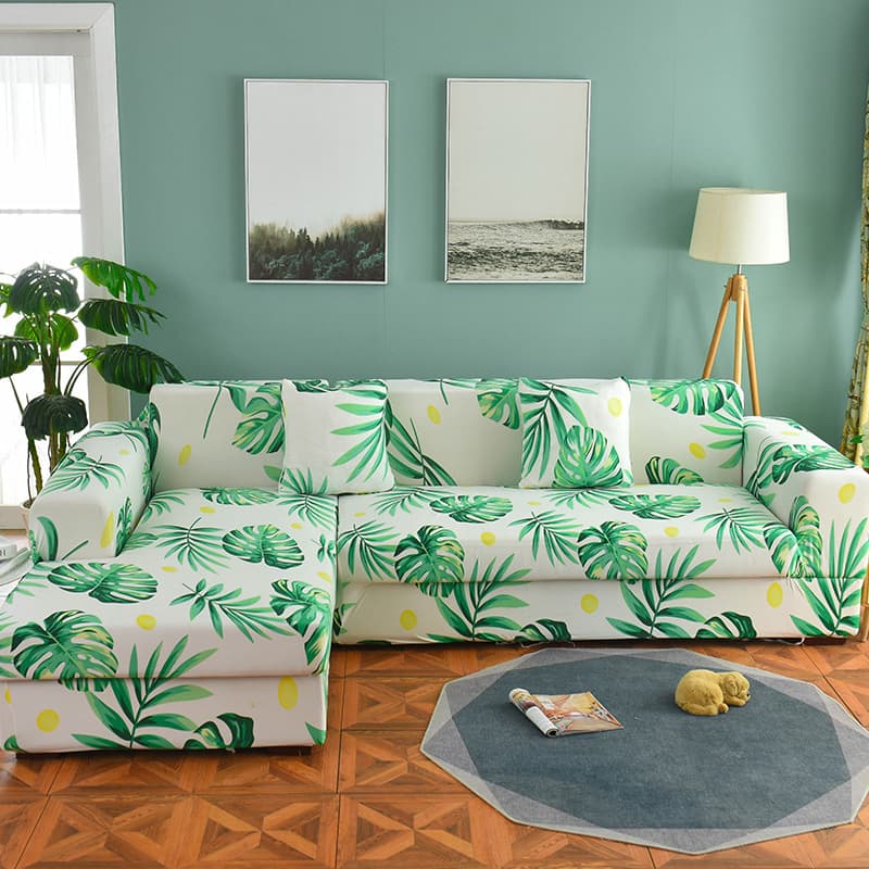 2026 New Milk Silk Printed Non-Slip Sofa Cushion Direct Sales Fabric Four-Season Seat Cover Wrap Wholesale