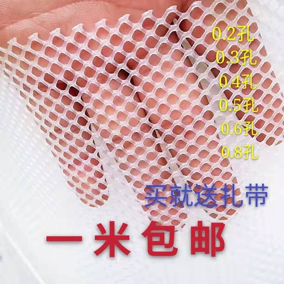 Small Hole Plastic Flat Net, Breeding Grid, Beekeeping Silkworm Fish Duck Goose Chicken Fencing, Balcony Protection Net