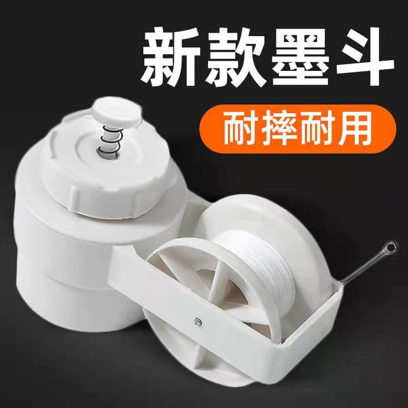 Old-fashioned plastic ink fountain resistant to falling manual hand-cranked woodworking scriber ink fountain decoration construction stretch cotton thread
