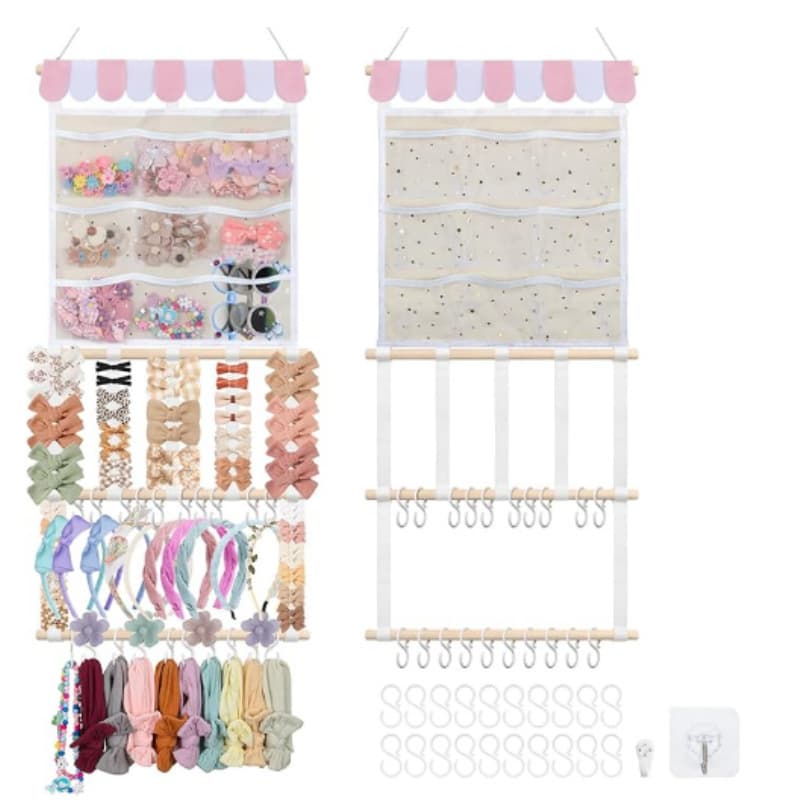 Headband holder bow hair accessories organizer girl baby headband hair accessories storage wall hanging decoration girls room