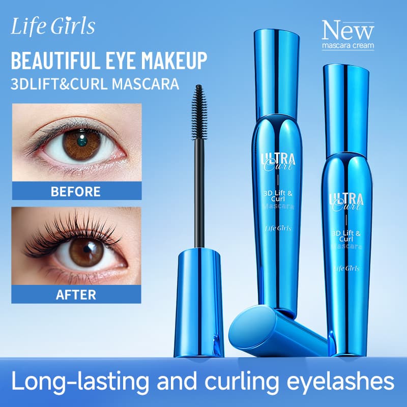 Life Girls 3D Lift & Curl Mascara - Lengthening, Volumizing, Curling Cross-Border Cosmetics 3D Mascara