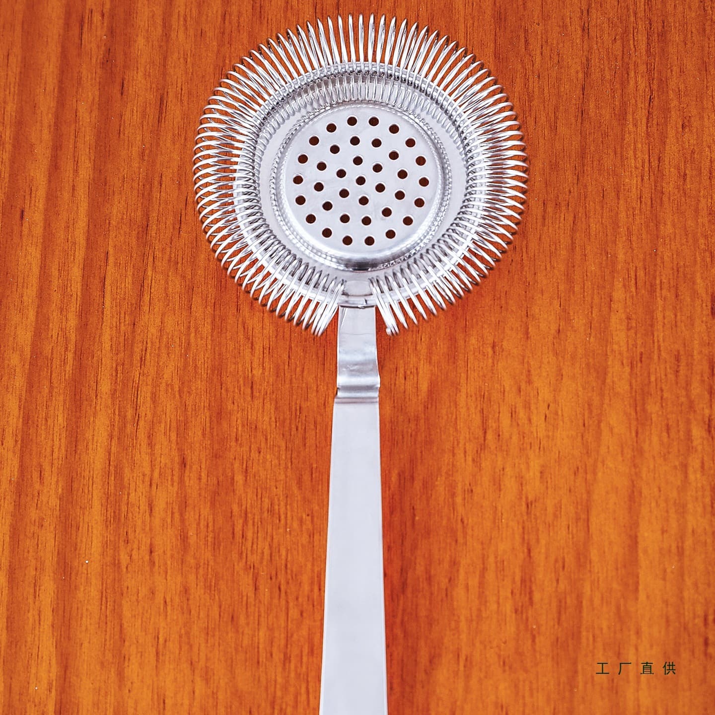Hawthorne strainer for cocktails, 304 stainless steel ice filter for shakers