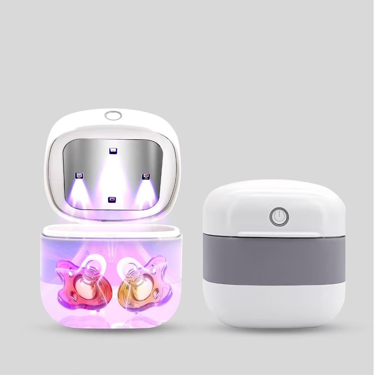 Portable Smart UV Sterilization Box LED Ultraviolet Baby Pacifier Teether Sterilizer