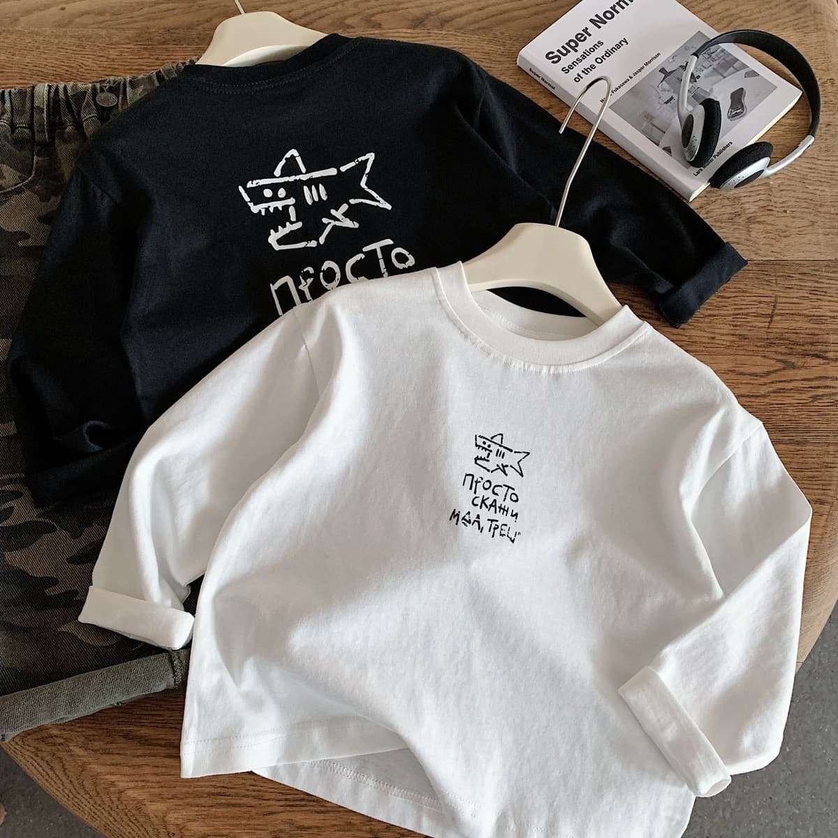 Class A Pure Cotton Fall Kids Cotton Base Layer Shirt Boys Girls Korean Style Versatile Long Sleeve T Baby Cute Top