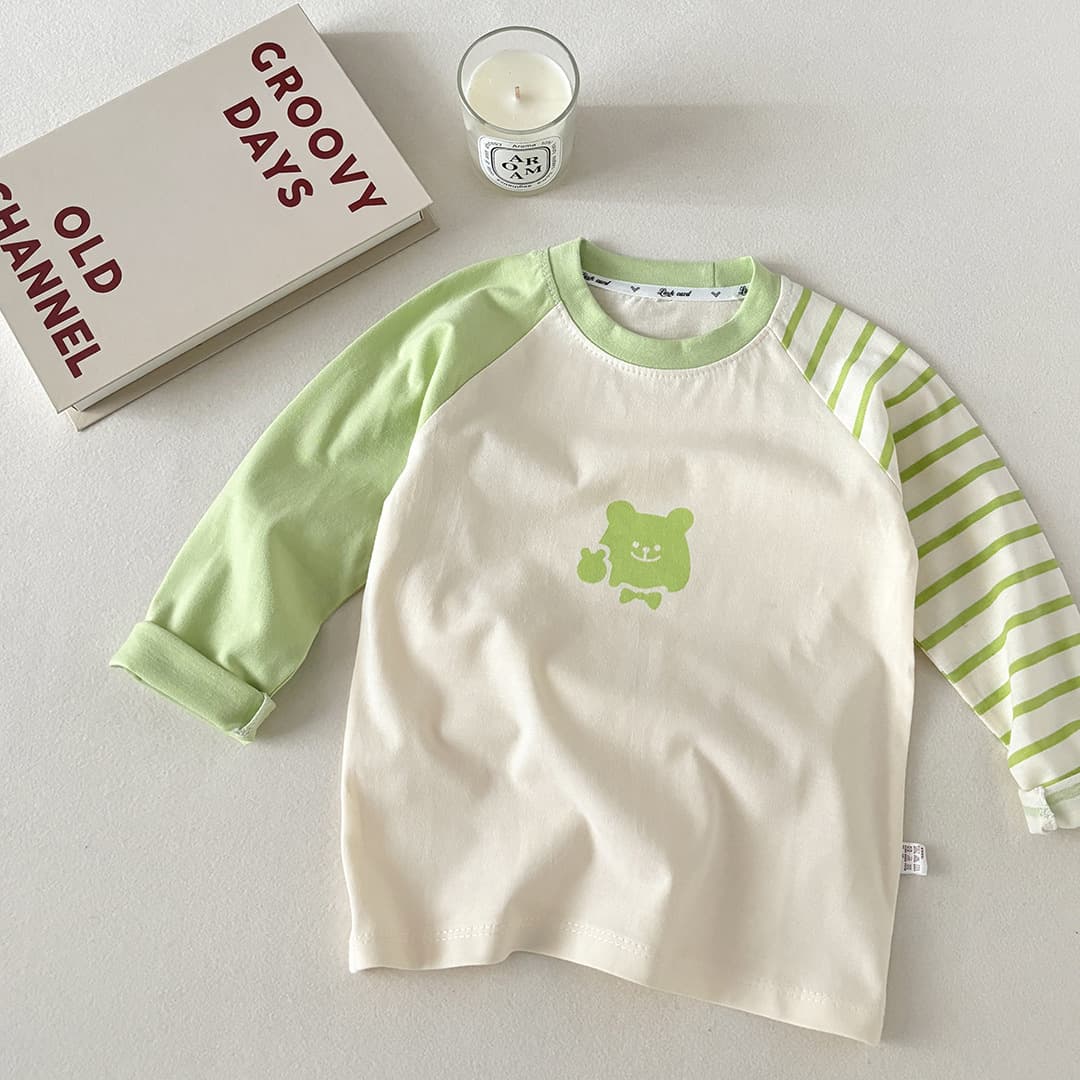 New Long-Sleeve Single-Piece Kids T-Shirt Pure Cotton Boys Top Girls Baby Class A Pure Cotton Clothes Cartoon Trendy Kids