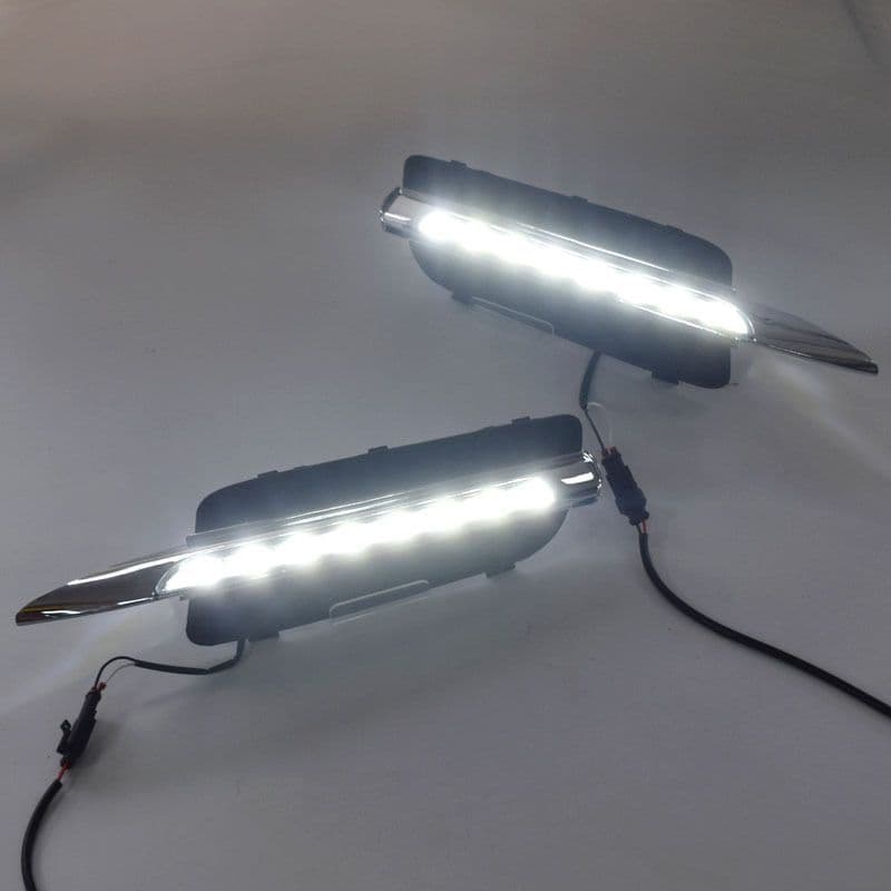 For BMW X5 E70 Daytime Running Lights 07-10 BMW E70 Specific DRL LED Daytime Running Lights Chrome Plated