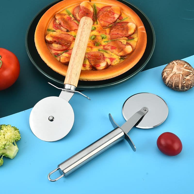 Stainless steel pizza cutter, kitchen pizza slicer, pizza roller, wholesale kitchen baking tools