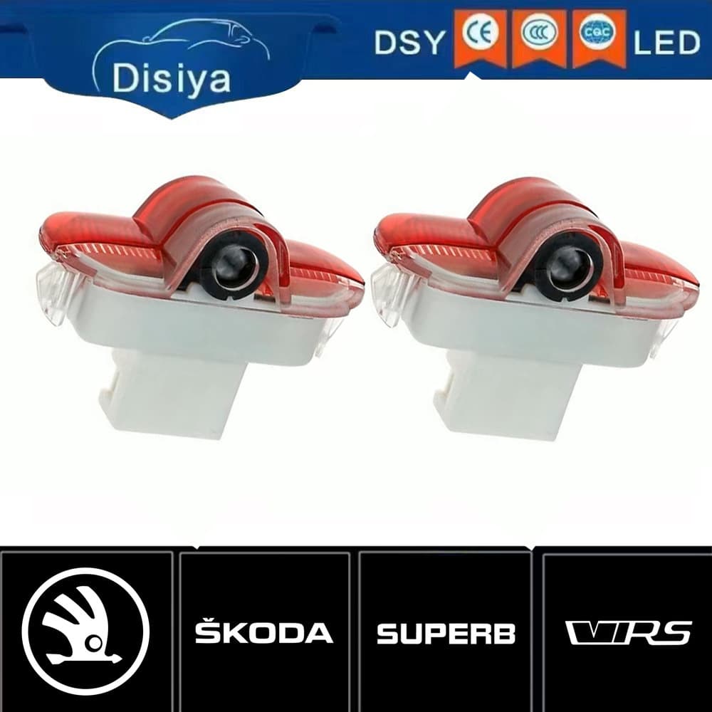 Cross-border Volkswagen Golg4 Skoda Welcome Lamp Golf Series Door Projection Laser Lamp Wiring Free