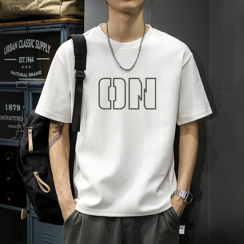 Wholesale Short-Sleeve T-Shirt Men's Summer New Style, Loose Plus Size Men's Fashion, Round Neck Sports Base Layer T-Shirt for Men